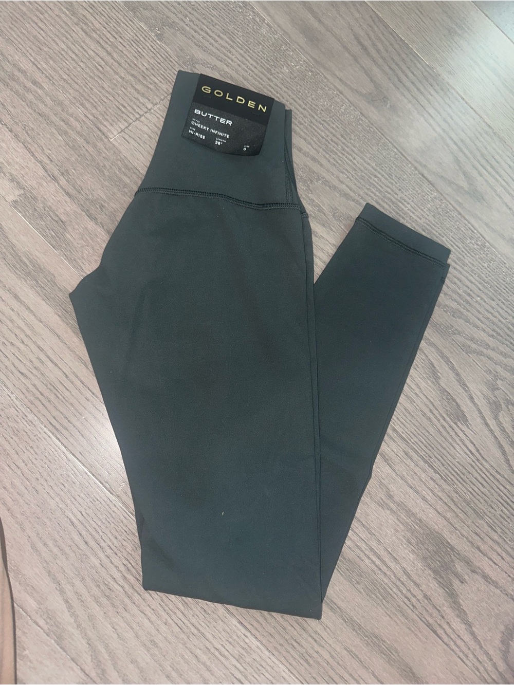 GOLDEN Butter High-Rise Black Leggings